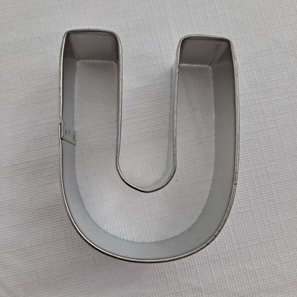 U Shape Letter Rainbow Cookie Cutter Metal